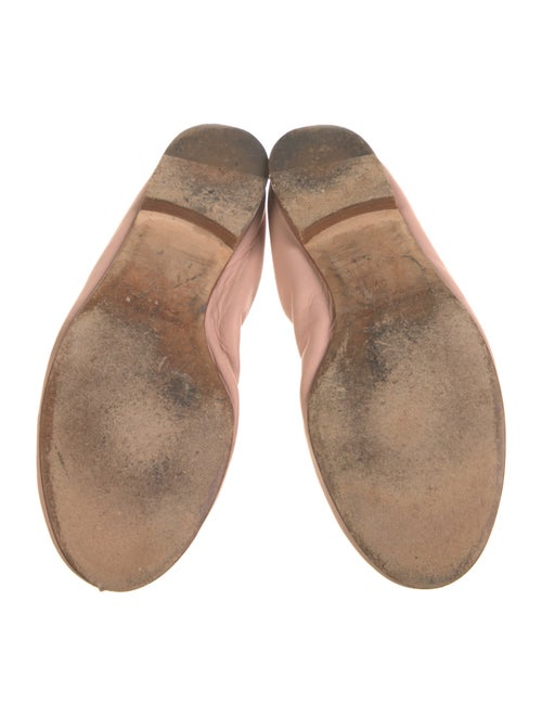Manolo Blahnik Leather Ballet Flats