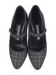 Manolo Blahnik Plaid Print Pumps