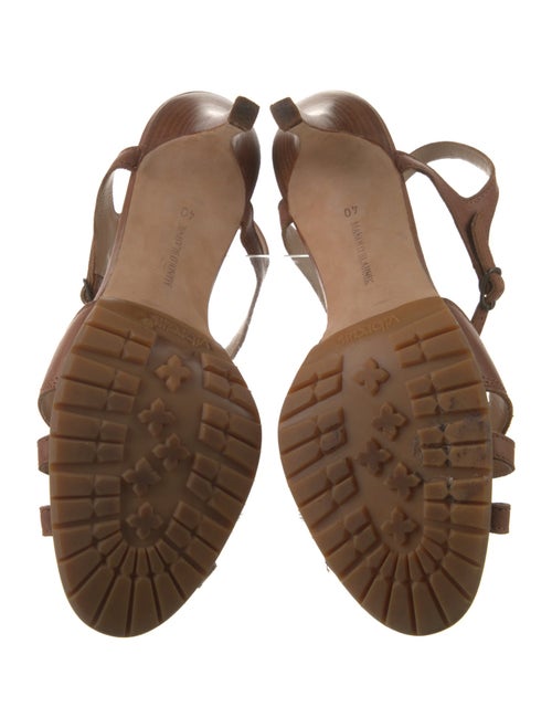 Manolo Blahnik Leather T-Strap Sandals