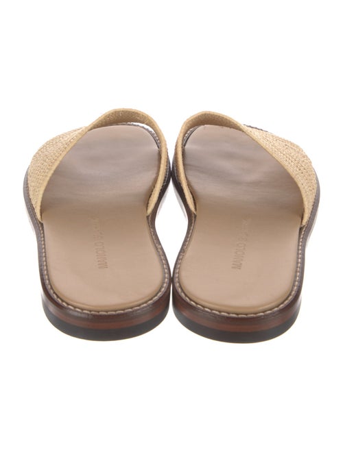 Manolo Blahnik Raffia Slippers