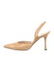Manolo Blahnik Leather Slingback Pumps