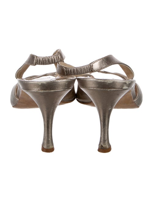Manolo Blahnik Leather Slingback Sandals