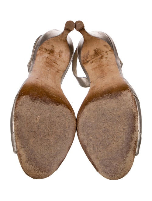 Manolo Blahnik Leather Slingback Sandals