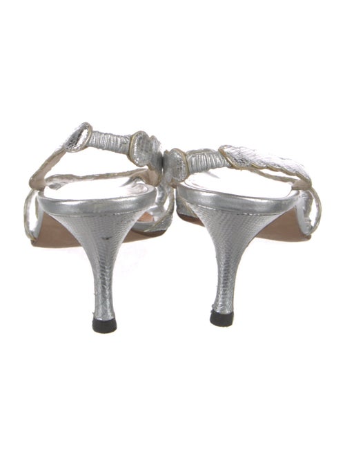 Manolo Blahnik Leather Slingback Sandals