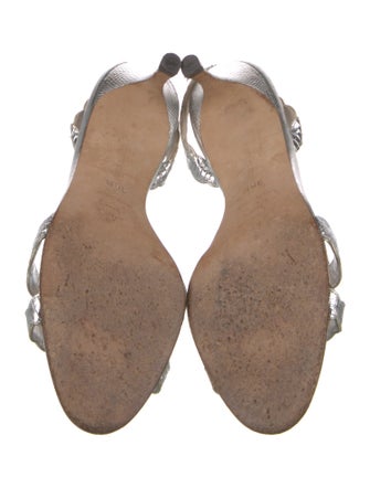 Manolo Blahnik Leather Slingback Sandals