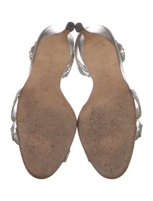 Manolo Blahnik Leather Slingback Sandals