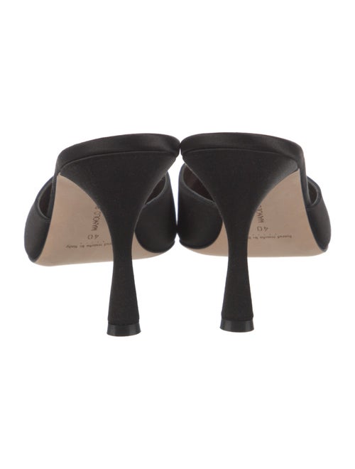 Manolo Blahnik Satin Mules