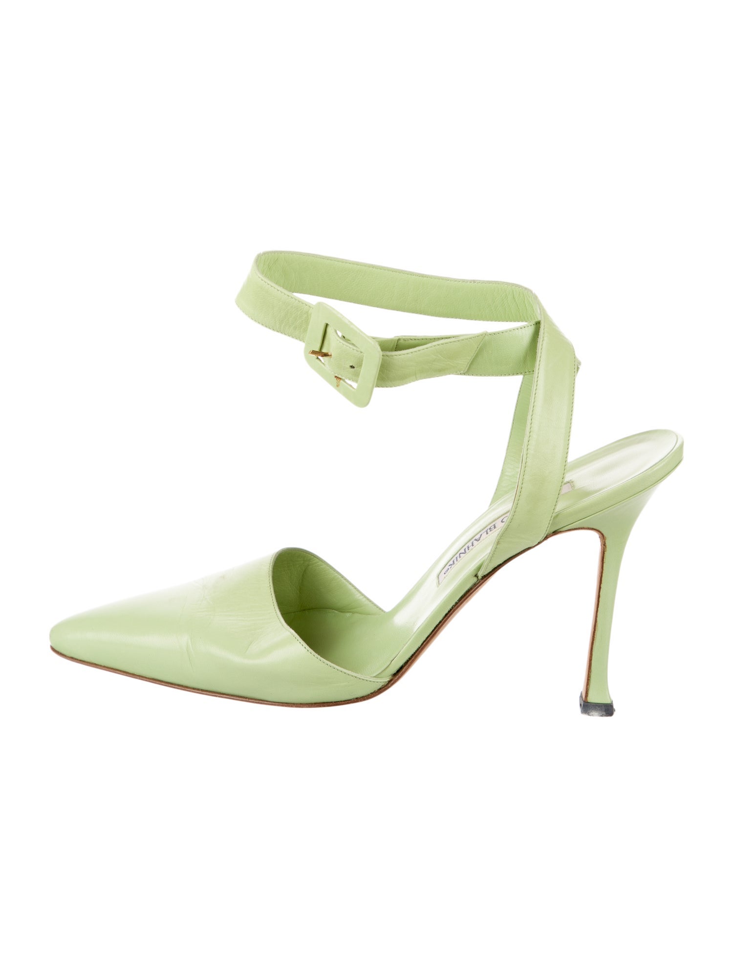 Manolo Blahnik Leather Mules