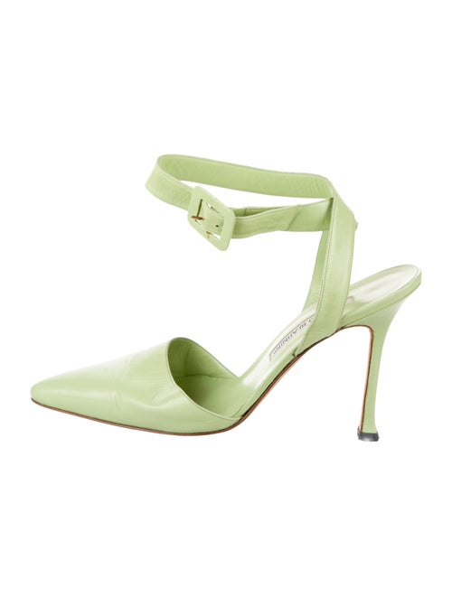 Manolo Blahnik Leather Mules