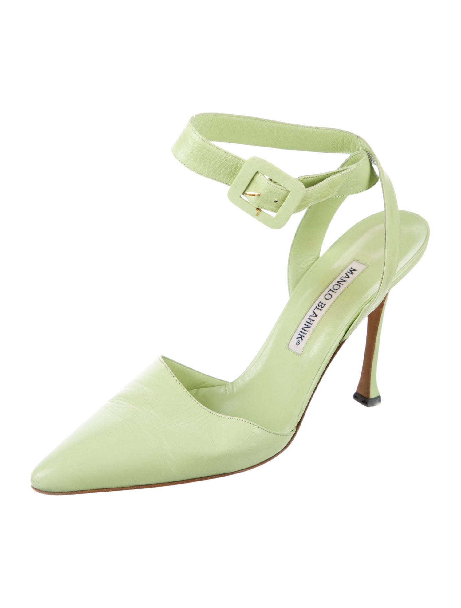 Manolo Blahnik Leather Mules