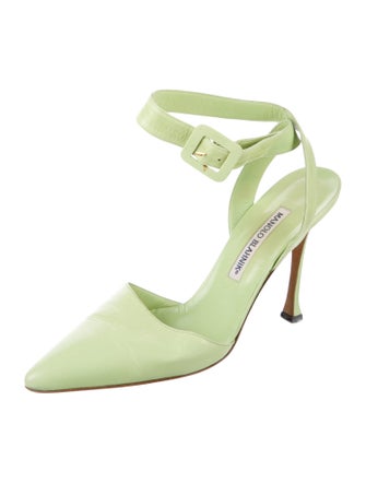 Manolo Blahnik Leather Mules