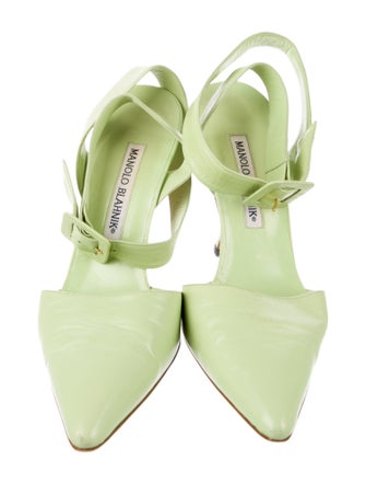 Manolo Blahnik Leather Mules