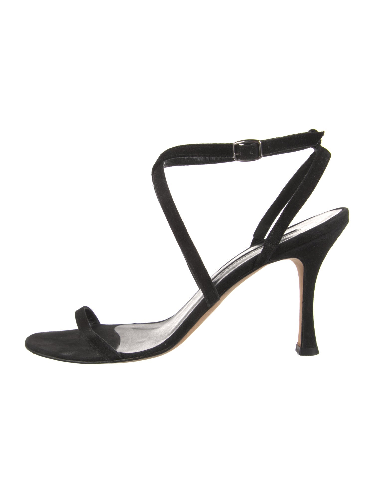 Manolo Blahnik Suede Slingback Sandals