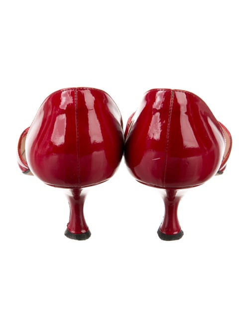 Manolo Blahnik Patent Leather D'Orsay Pumps