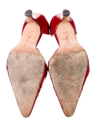 Manolo Blahnik Patent Leather D'Orsay Pumps