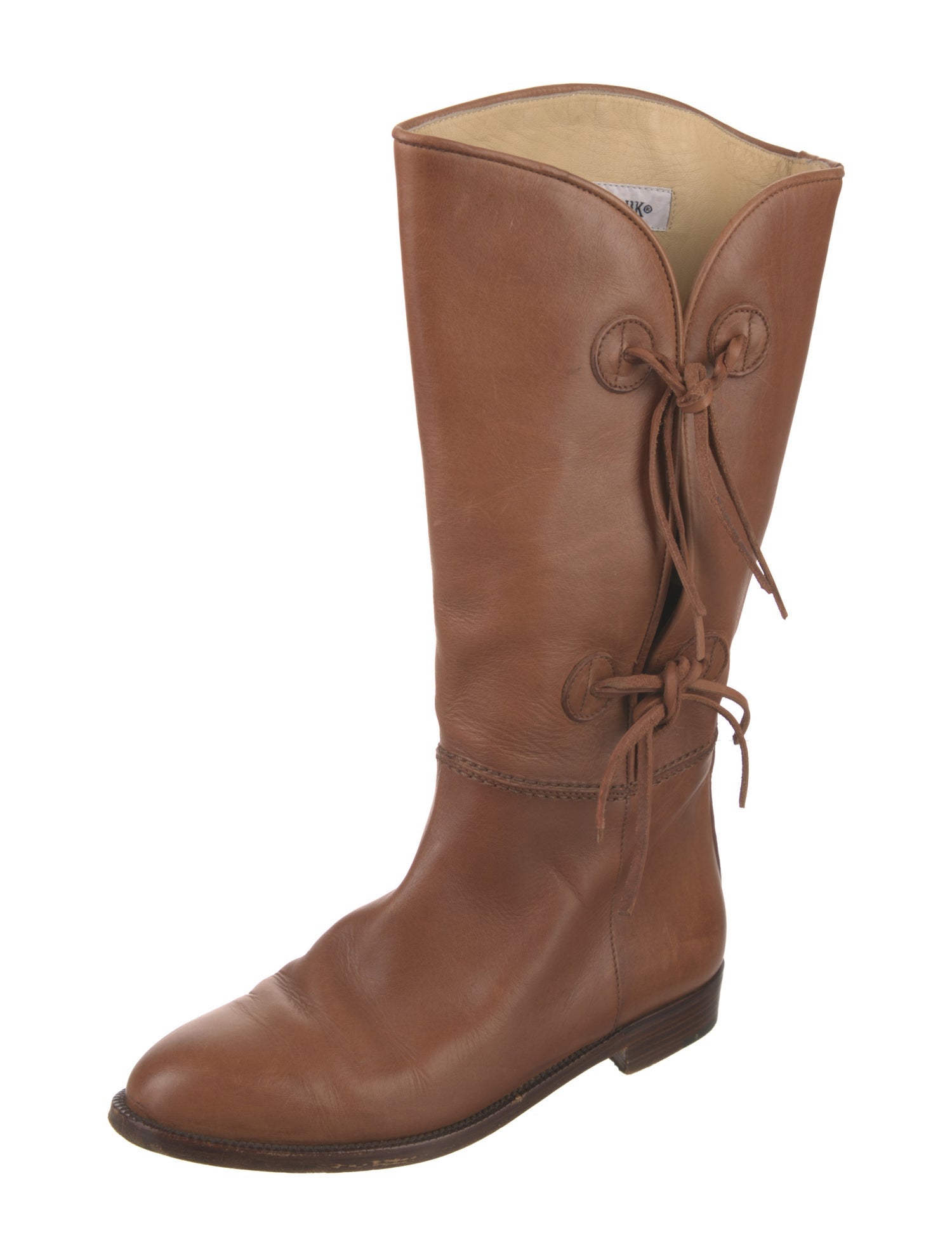 Manolo Blahnik Leather Riding Boots