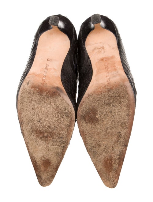 Manolo Blahnik Snakeskin Sock Boots