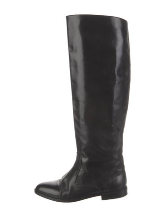 Manolo Blahnik Leather Riding Boots