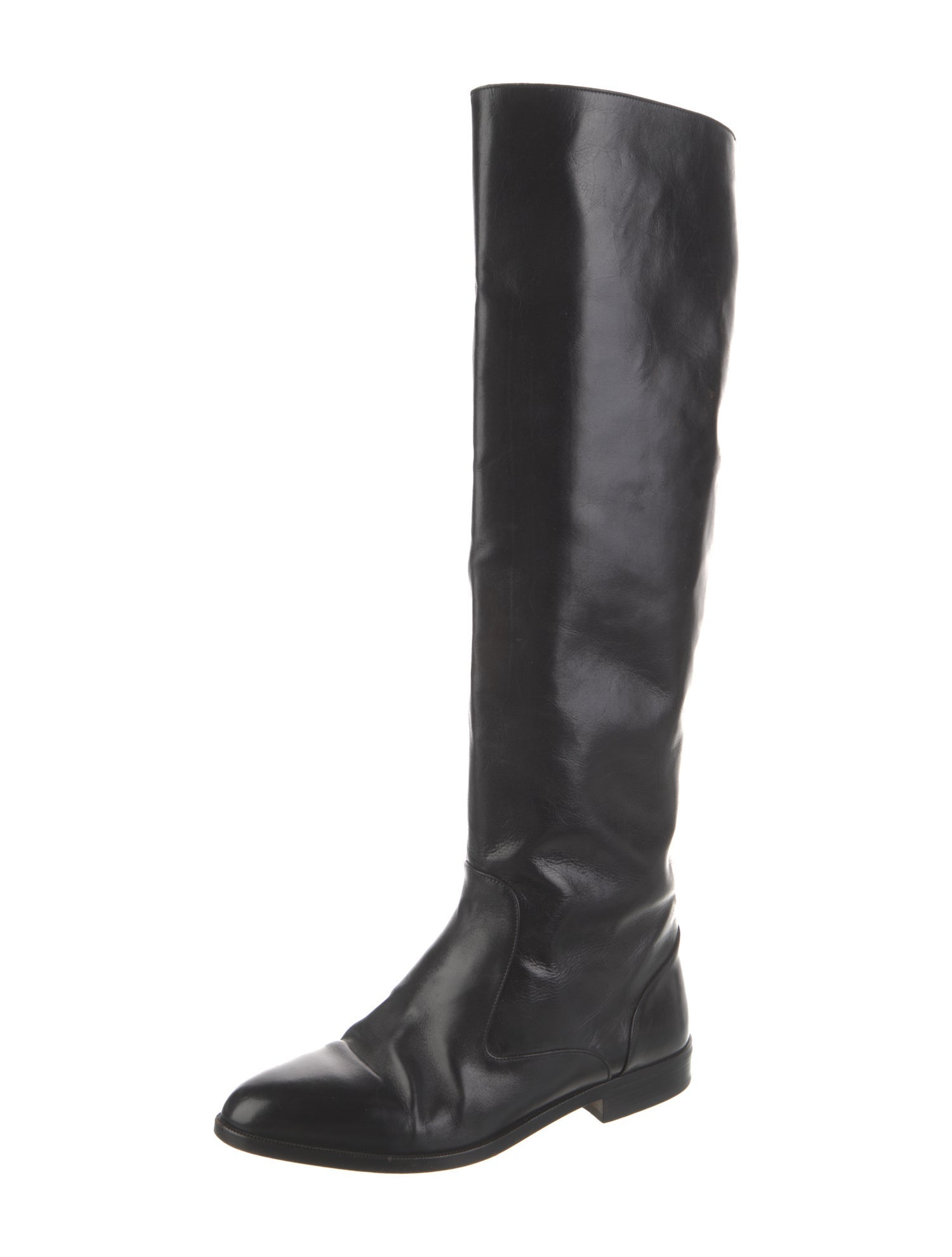 Manolo Blahnik Leather Riding Boots