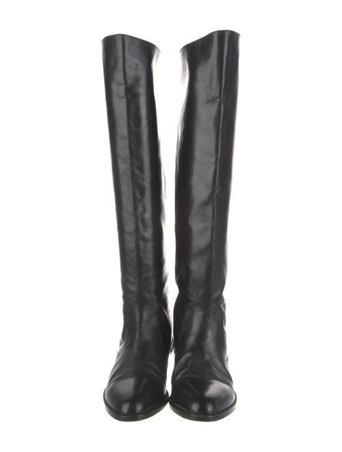 Manolo Blahnik Leather Riding Boots