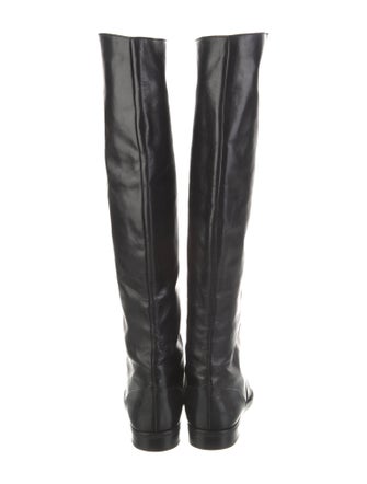 Manolo Blahnik Leather Riding Boots