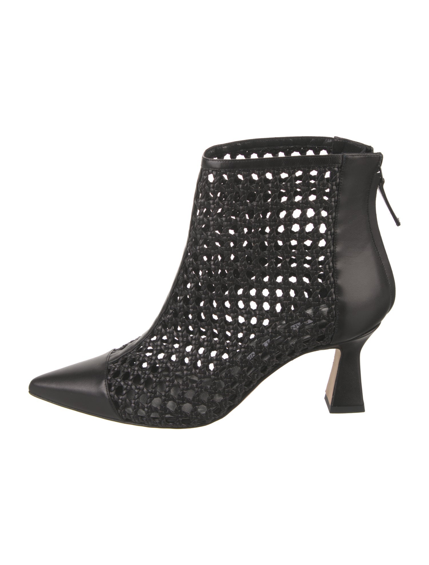 Manolo Blahnik Leather Braided Accents Boots w/ Tags