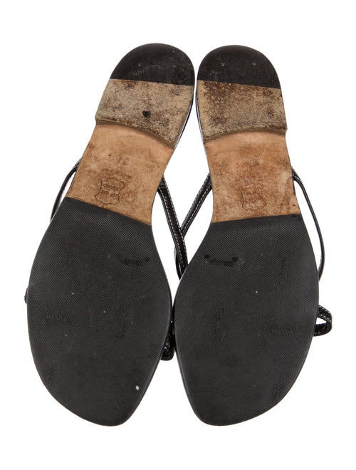 Manolo Blahnik Leather Slides