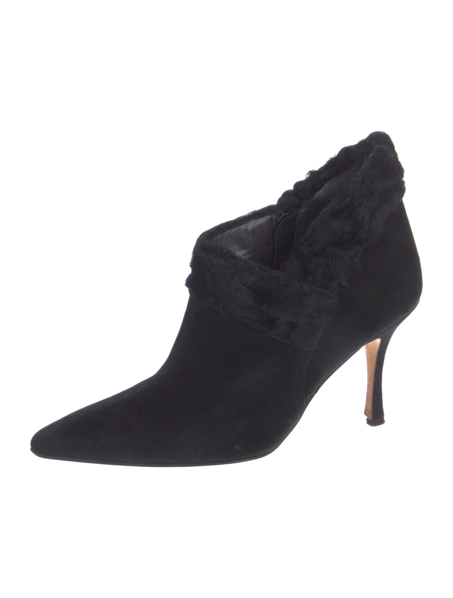 Manolo Blahnik Suede Lace-Up Boots