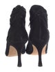 Manolo Blahnik Suede Lace-Up Boots