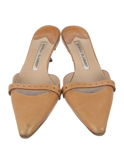 Manolo Blahnik Leather Mules