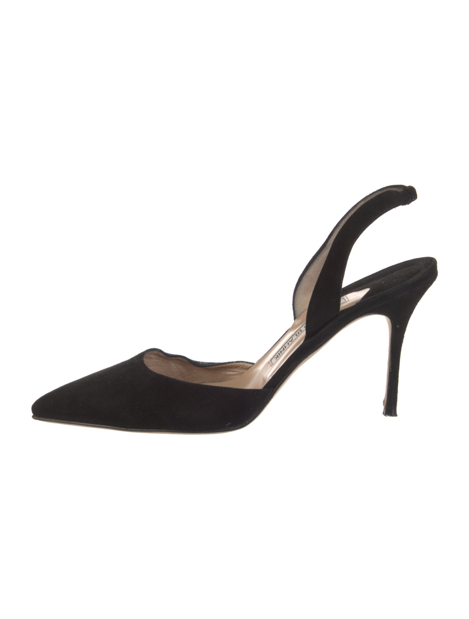 Manolo Blahnik Suede Slingback Pumps