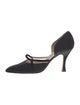Manolo Blahnik Suede D'Orsay Pumps