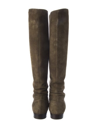 Manolo Blahnik Suede Riding Boots