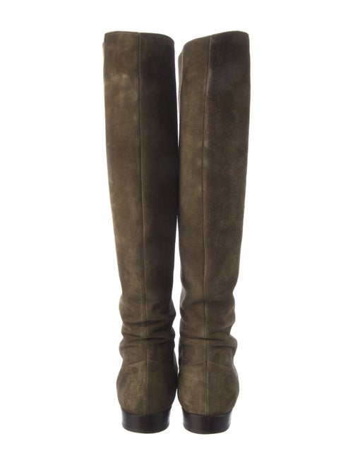 Manolo Blahnik Suede Riding Boots