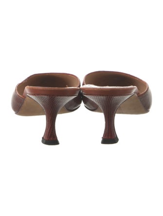 Manolo Blahnik Lizard Mules