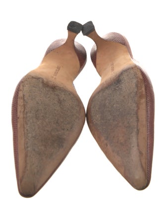 Manolo Blahnik Lizard Mules