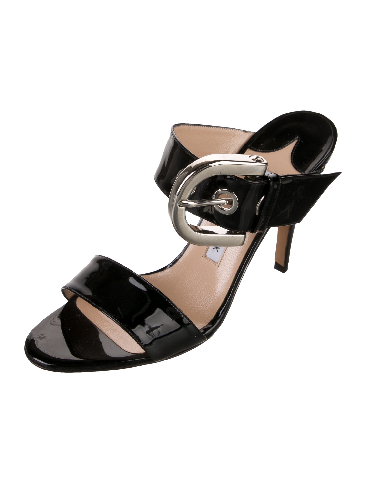 Manolo Blahnik Patent Leather Sandals