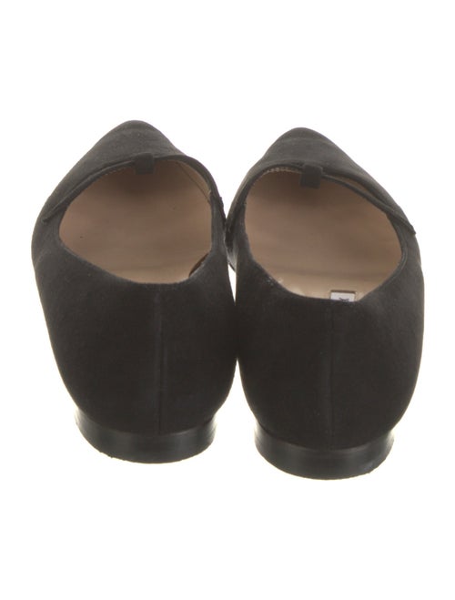 Manolo Blahnik Suede Mary Jane Flats
