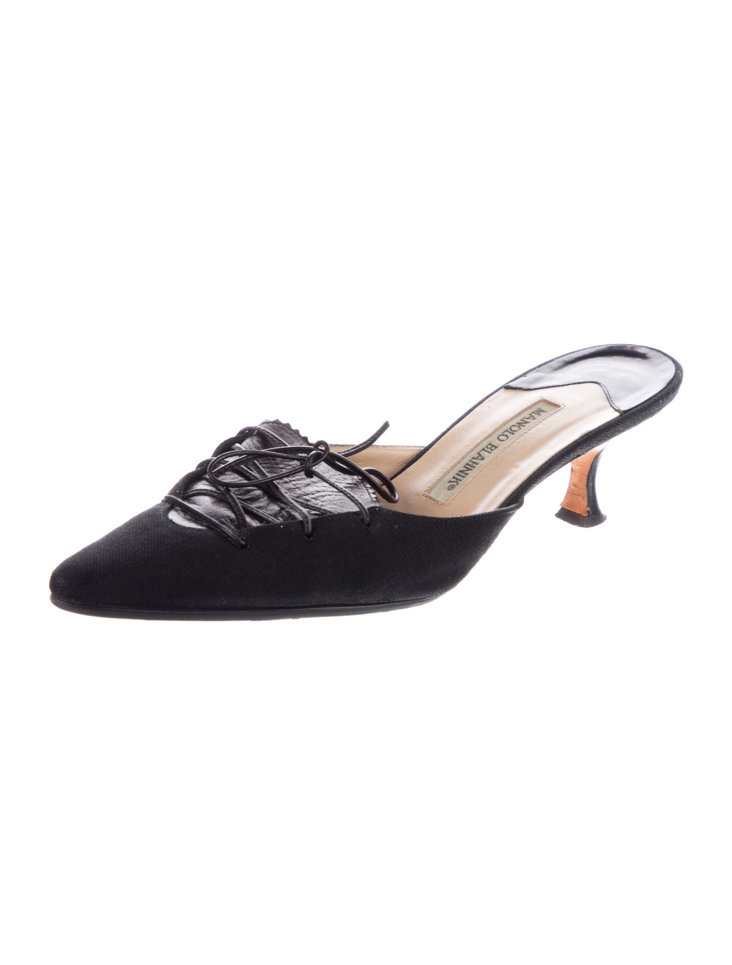 Manolo Blahnik Suede Mules