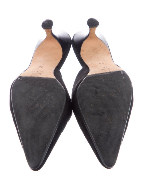 Manolo Blahnik Suede Mules