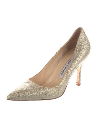 Manolo Blahnik Glitter Pumps