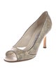 Manolo Blahnik Snakeskin Animal Print Pumps