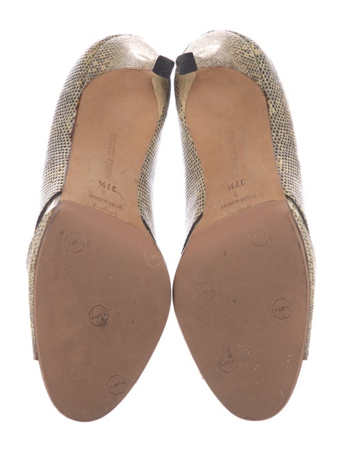 Manolo Blahnik Snakeskin Animal Print Pumps