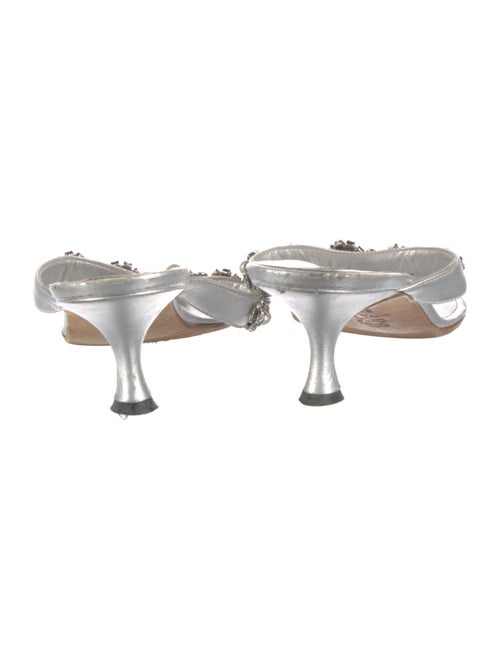 Manolo Blahnik Patent Leather Slides