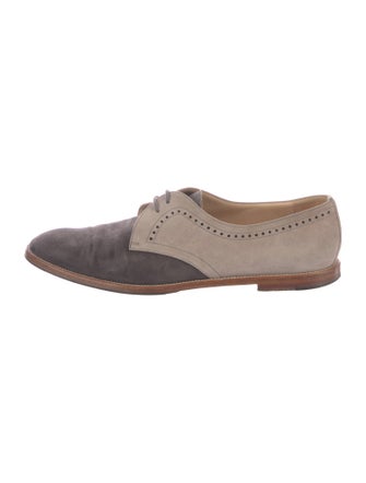 Manolo Blahnik Suede Oxfords