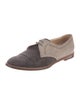 Manolo Blahnik Suede Oxfords