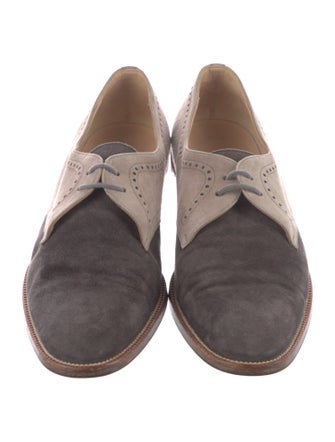 Manolo Blahnik Suede Oxfords