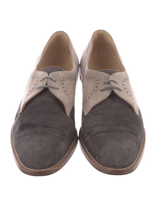 Manolo Blahnik Suede Oxfords