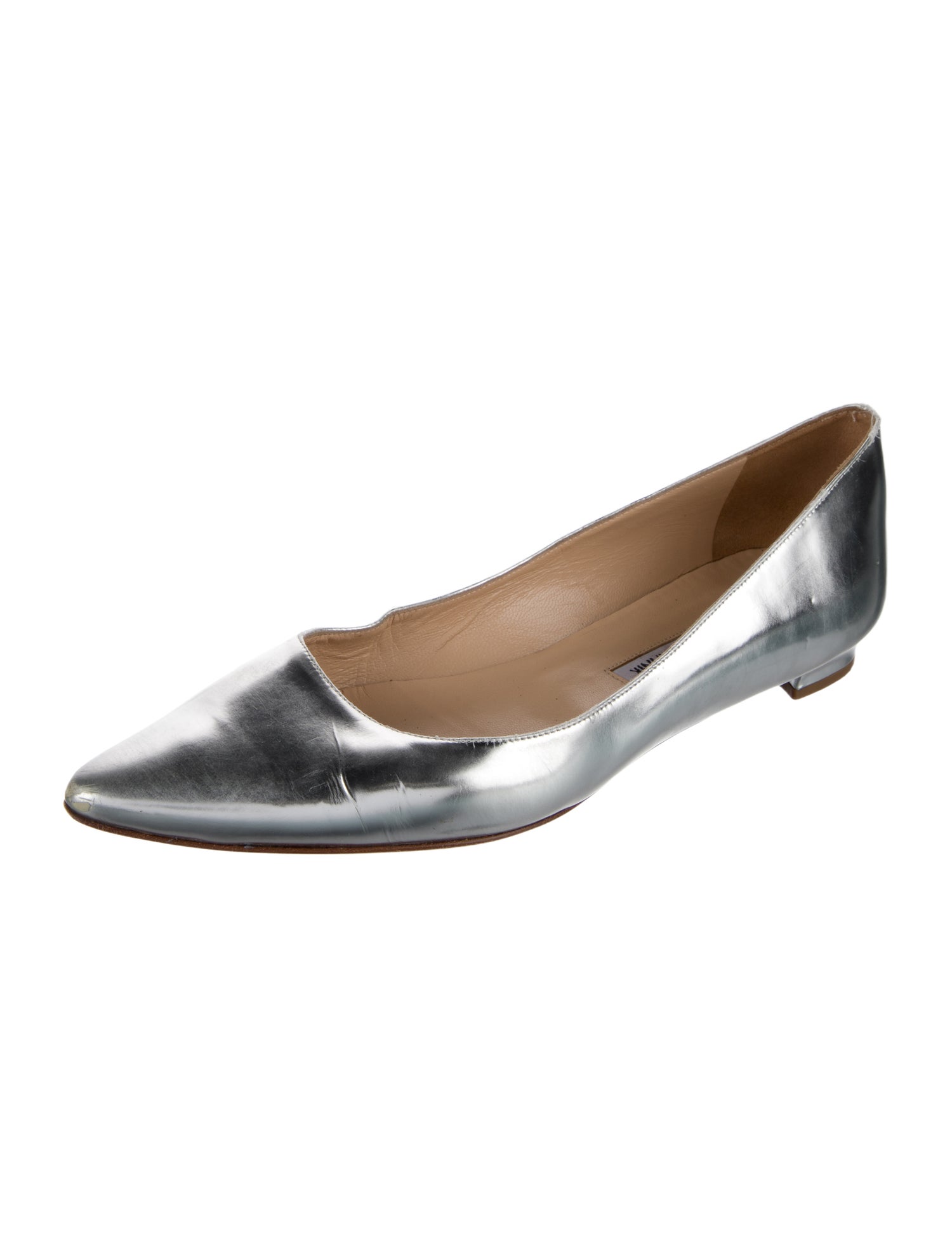Manolo Blahnik Patent Leather Ballet Flats