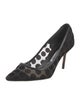 Manolo Blahnik Mesh Mesh Accents Pumps